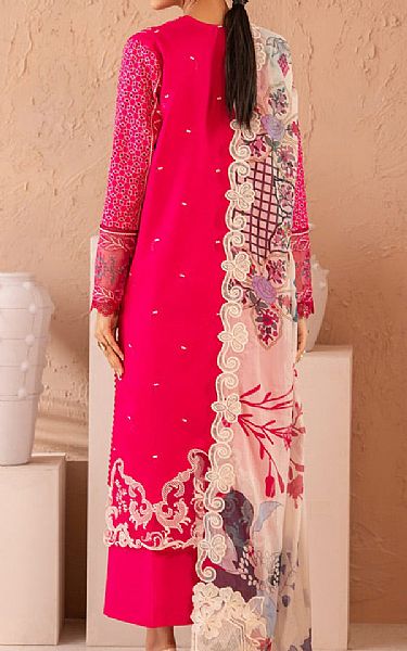 Marjjan Dark Hot Pink Viscose Suit | Pakistani Winter Dresses in USA- Image 2