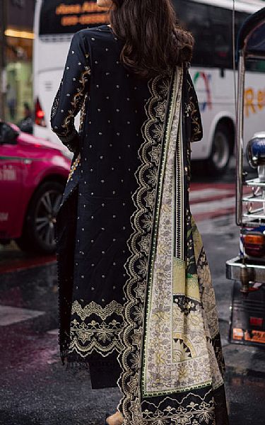 Marjjan Black Lawn Suit | Pakistani Lawn Dress in USA- Image 2