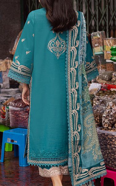 Marjjan Teal Lawn Suit | Pakistani Lawn Dress in USA- Image 2