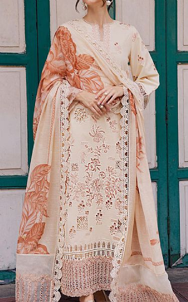 Marjjan Ivory Lawn Suit | Pakistani Lawn Dress in USA- Image 1