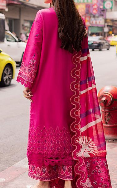 Marjjan Hot Pink Lawn Suit | Pakistani Lawn Dress in USA- Image 2