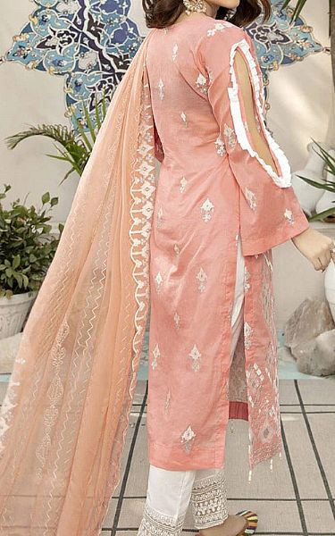 Marjjan Tea Pink Lawn Suit | Pakistani Dresses in USA- Image 2