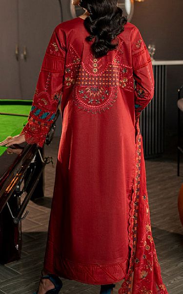 Marjjan Falu Red Lawn Suit | Pakistani Lawn Dress in USA- Image 2