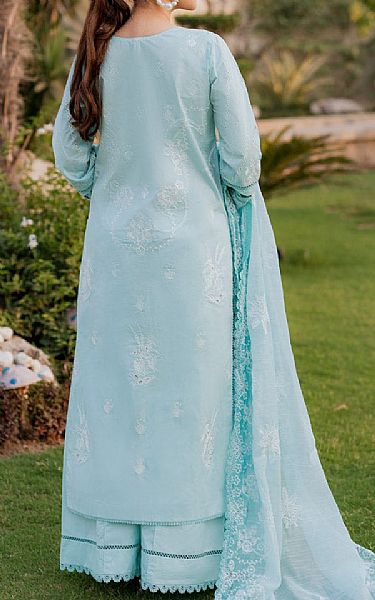 Marjjan Light Blue Lawn Suit | Pakistani Lawn Dress in USA- Image 2