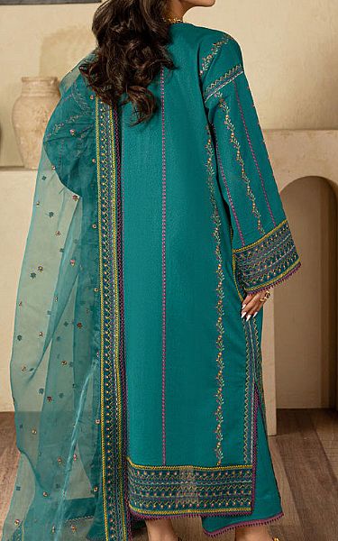 Marjjan Dark Turquoise Lawn Suit | Pakistani Lawn Dress in USA- Image 2