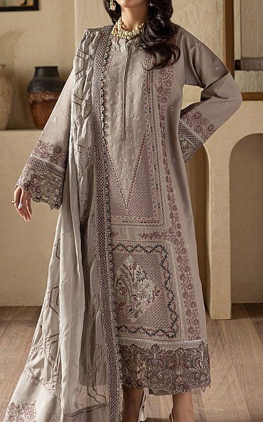 Marjjan Grey Lawn Suit | Pakistani Lawn Dress in USA- Image 1