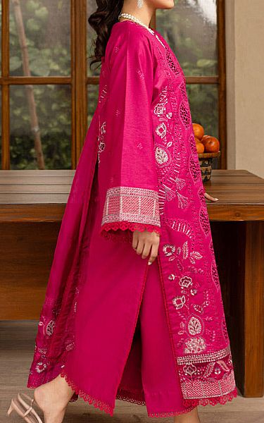 Marjjan Hot Pink Lawn Suit | Pakistani Lawn Dress in USA- Image 2