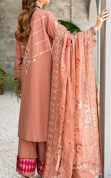 Marjjan Tea Pink Karandi Suit | Pakistani Dresses in USA- Image 2