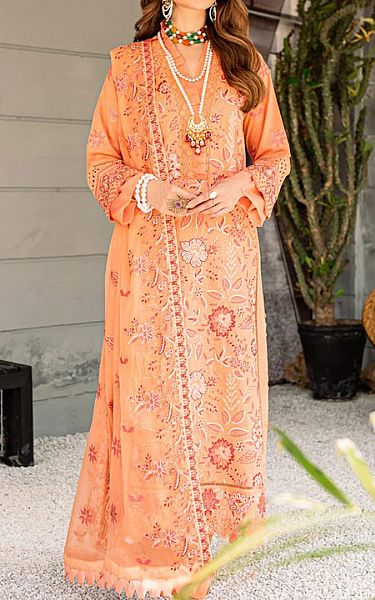 Marjjan Coral Karandi Suit | Pakistani Dresses in USA- Image 1