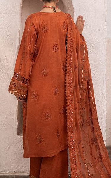 Marjjan Bright Orange Lawn Suit | Pakistani Lawn Suits- Image 2