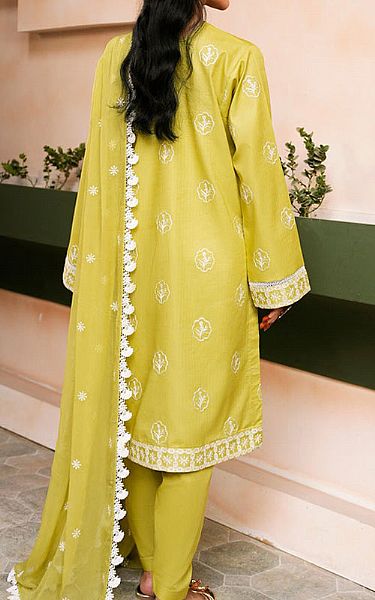 Marjjan Neon Green Lawn Suit | Pakistani Lawn Dress in USA- Image 2