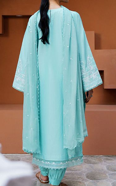 Marjjan Turquoise Lawn Suit | Pakistani Lawn Dress in USA- Image 2