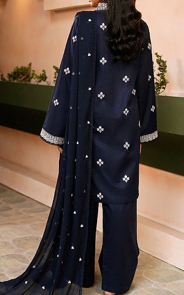 Marjjan Navy Blue Lawn Suit | Pakistani Lawn Dress in USA- Image 2