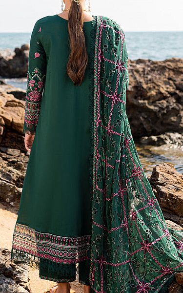 Marjjan Green Lawn Suit | Pakistani Lawn Dress in USA- Image 2