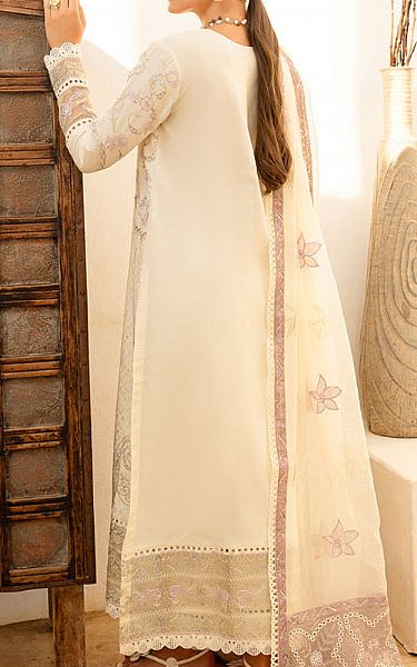 Marjjan Off-white Lawn Suit | Pakistani Lawn Dress in USA- Image 2