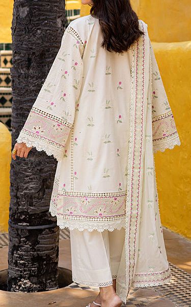 Marjjan Off-white Lawn Suit | Pakistani Lawn Dress in USA- Image 2