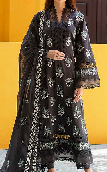 Marjjan Charcoal Lawn Suit | Pakistani Lawn Dress in USA- Image 1