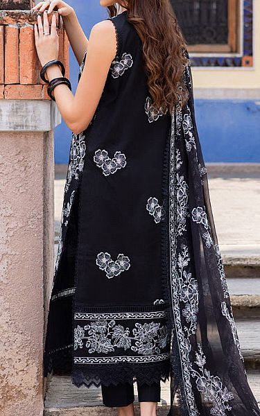 Marjjan Black Lawn Suit | Pakistani Lawn Dress in USA- Image 2