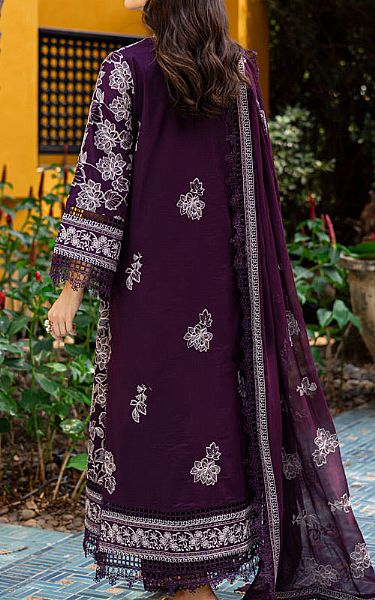 Marjjan Egg Plant Lawn Suit | Pakistani Lawn Dress in USA- Image 2