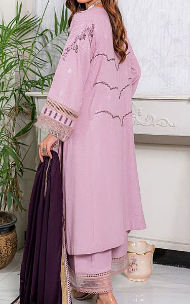 Marjjan Lilac Wool Suit | Pakistani Winter Dresses- Image 2