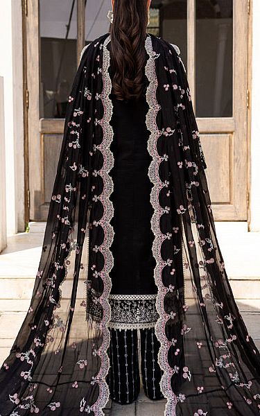 Marjjan Black Lawn Suit | Pakistani Lawn Dress in USA- Image 2