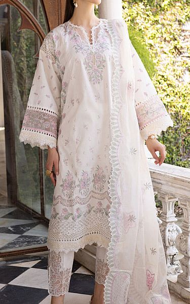 Marjjan White Lawn Suit | Pakistani Lawn Dress in USA- Image 1