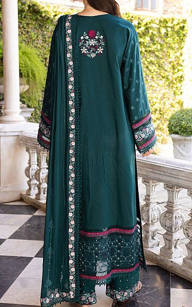 Marjjan Teal Lawn Suit | Pakistani Lawn Dress in USA- Image 2