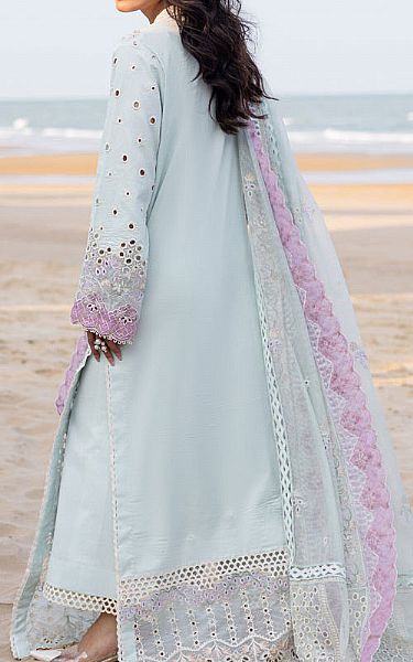 Marjjan Sky Blue Lawn Suit | Pakistani Lawn Dress in USA- Image 2