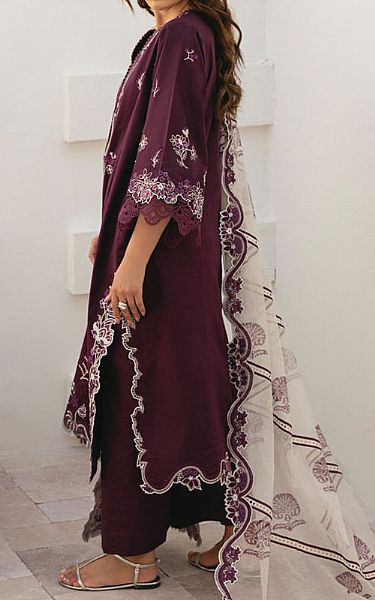 Marjjan Magenta Lawn Suit | Pakistani Lawn Dress in USA- Image 2