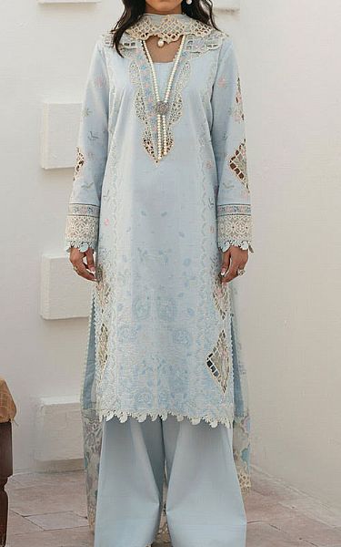Marjjan Baby Blue Lawn Suit | Pakistani Lawn Dress in USA- Image 1