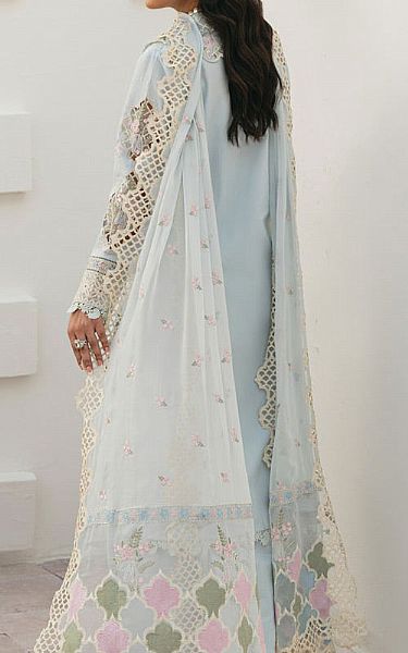 Marjjan Baby Blue Lawn Suit | Pakistani Lawn Dress in USA- Image 2