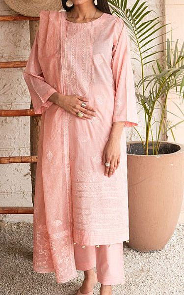Marjjan Rose Pink Lawn Suit | Pakistani Lawn Suits- Image 1