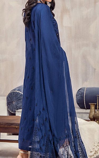 Marjjan Navy Blue Lawn Suit | Pakistani Lawn Dress in USA- Image 2
