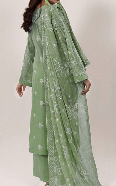 Marjjan Green Lawn Suit | Pakistani Lawn Dress in USA- Image 2