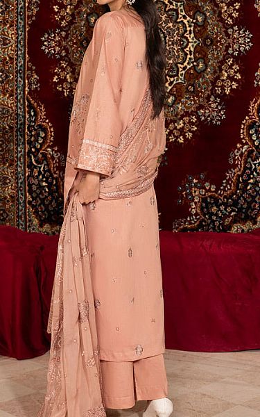Marjjan Peach Lawn Suit | Pakistani Lawn Dress in USA- Image 2