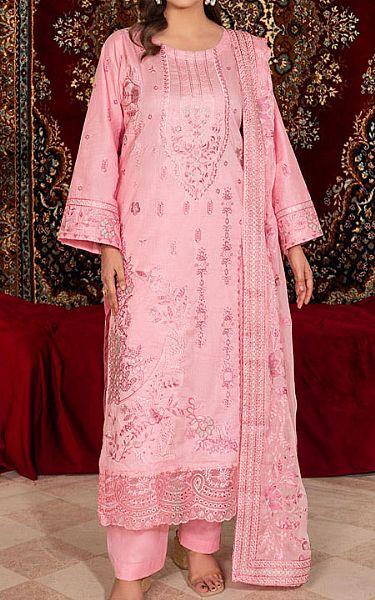 Marjjan Pink Lawn Suit | Pakistani Lawn Dress in USA- Image 1