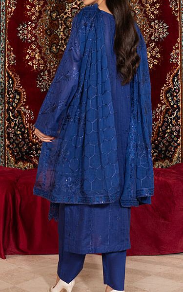 Marjjan Blue Lawn Suit | Pakistani Lawn Dress in USA- Image 2