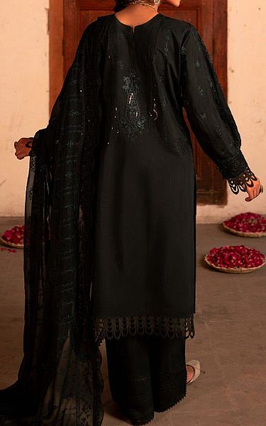 Marjjan Black Viscose Suit | Pakistani Winter Dresses- Image 2