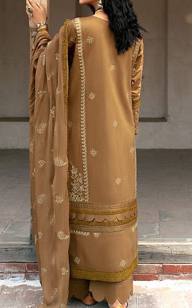 Marjjan Light Brown Viscose Suit | Pakistani Winter Dresses- Image 2