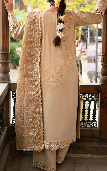 Marjjan Tan Viscose Suit | Pakistani Winter Dresses- Image 2