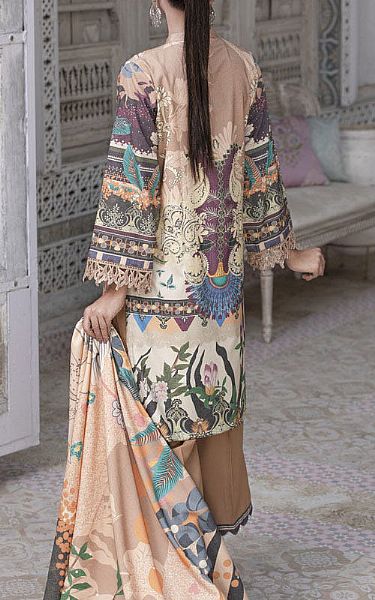 Beige/Fawn Wool Suit | Marjjan Pakistani Winter Dresses