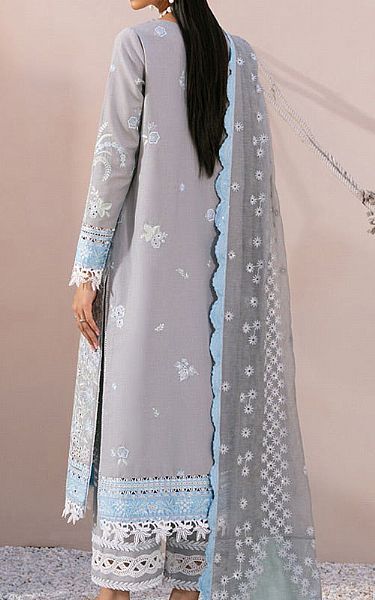 Marjjan Grey Karandi Suit | Pakistani Winter Dresses in USA- Image 2