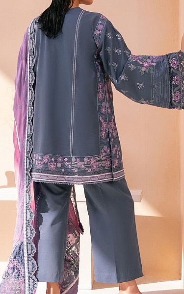 Marjjan Cadet Grey Karandi Suit | Pakistani Winter Dresses in USA- Image 2