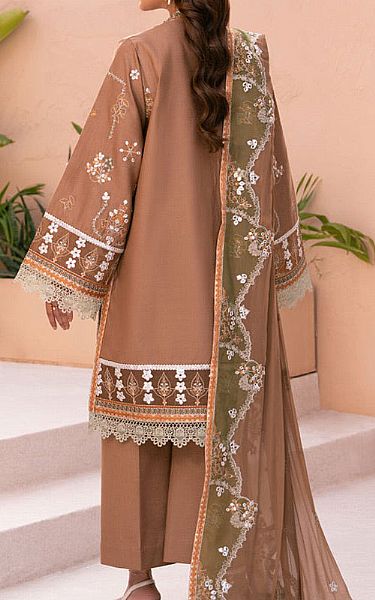 Marjjan Beige Karandi Suit | Pakistani Winter Dresses in USA- Image 2