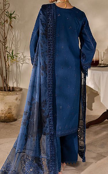Marjjan Midnight Blue Karandi Suit | Pakistani Winter Dresses in USA- Image 2