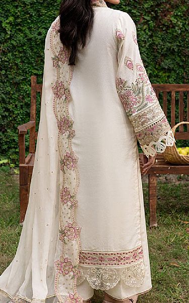 Marjjan White Karandi Suit | Pakistani Winter Dresses in USA- Image 2