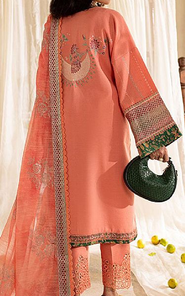 Marjjan Peachy Pink Karandi Suit | Pakistani Winter Dresses in USA- Image 2