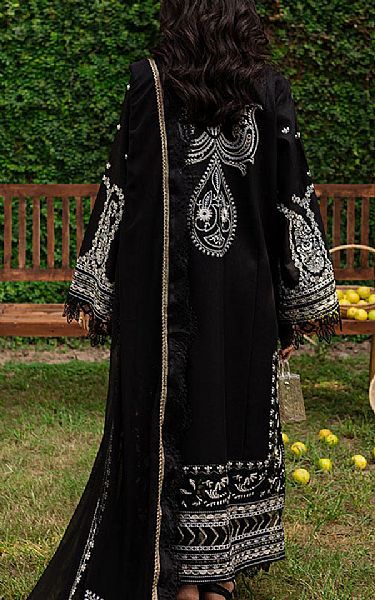 Marjjan Black Karandi Suit | Pakistani Winter Dresses in USA- Image 2