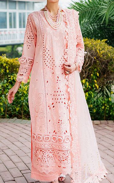 Marjjan Baby Pink Lawn Suit | Pakistani Lawn Suits- Image 1