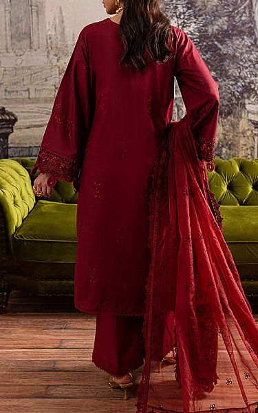 Marjjan Maroon Karandi Suit | Pakistani Winter Dresses in USA- Image 2